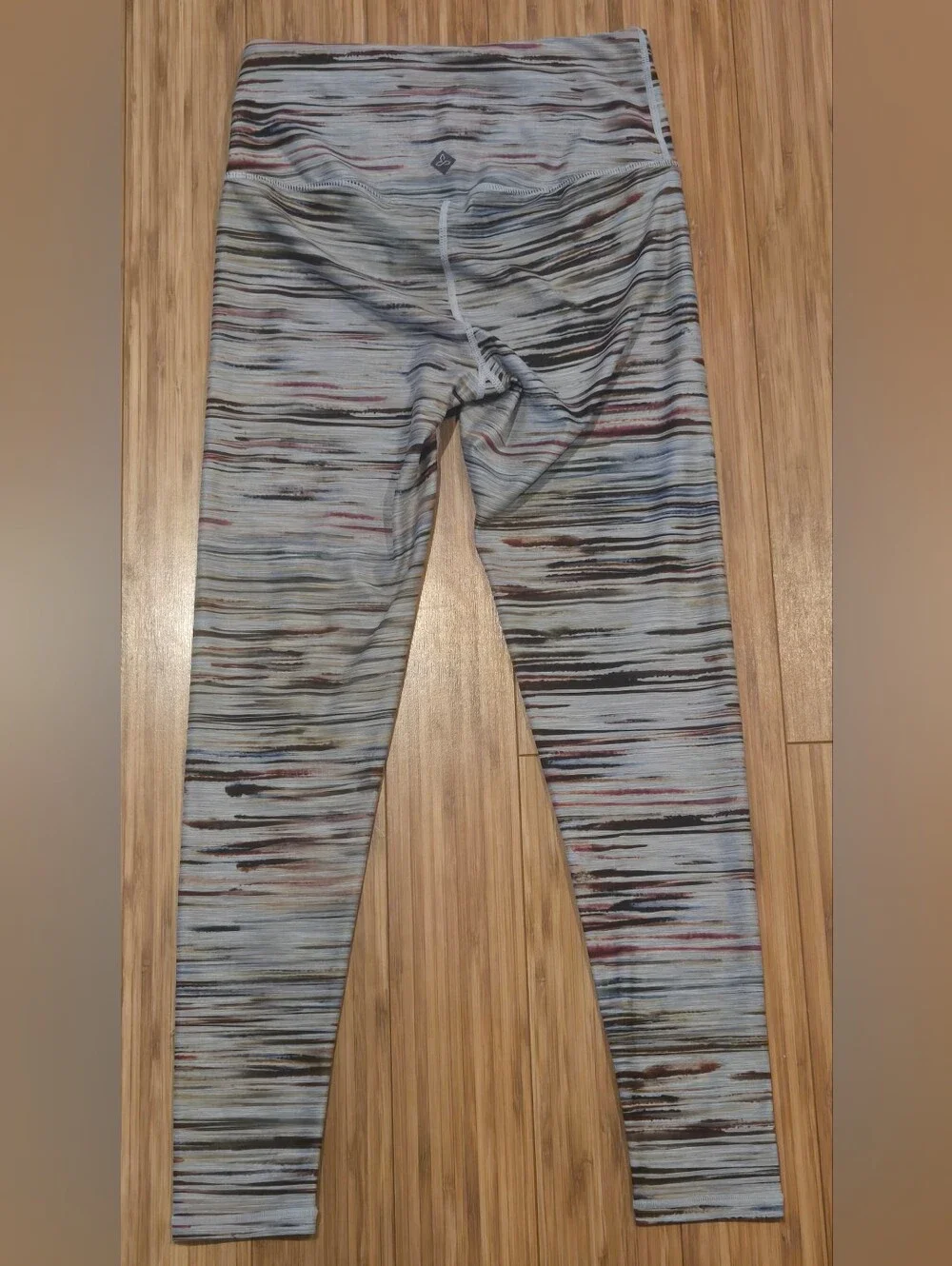 Prana Multi-Color Striped Active Leggings